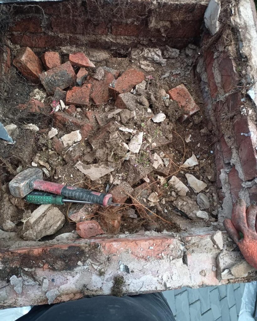 Aigburth chimney stack bricks in chimney