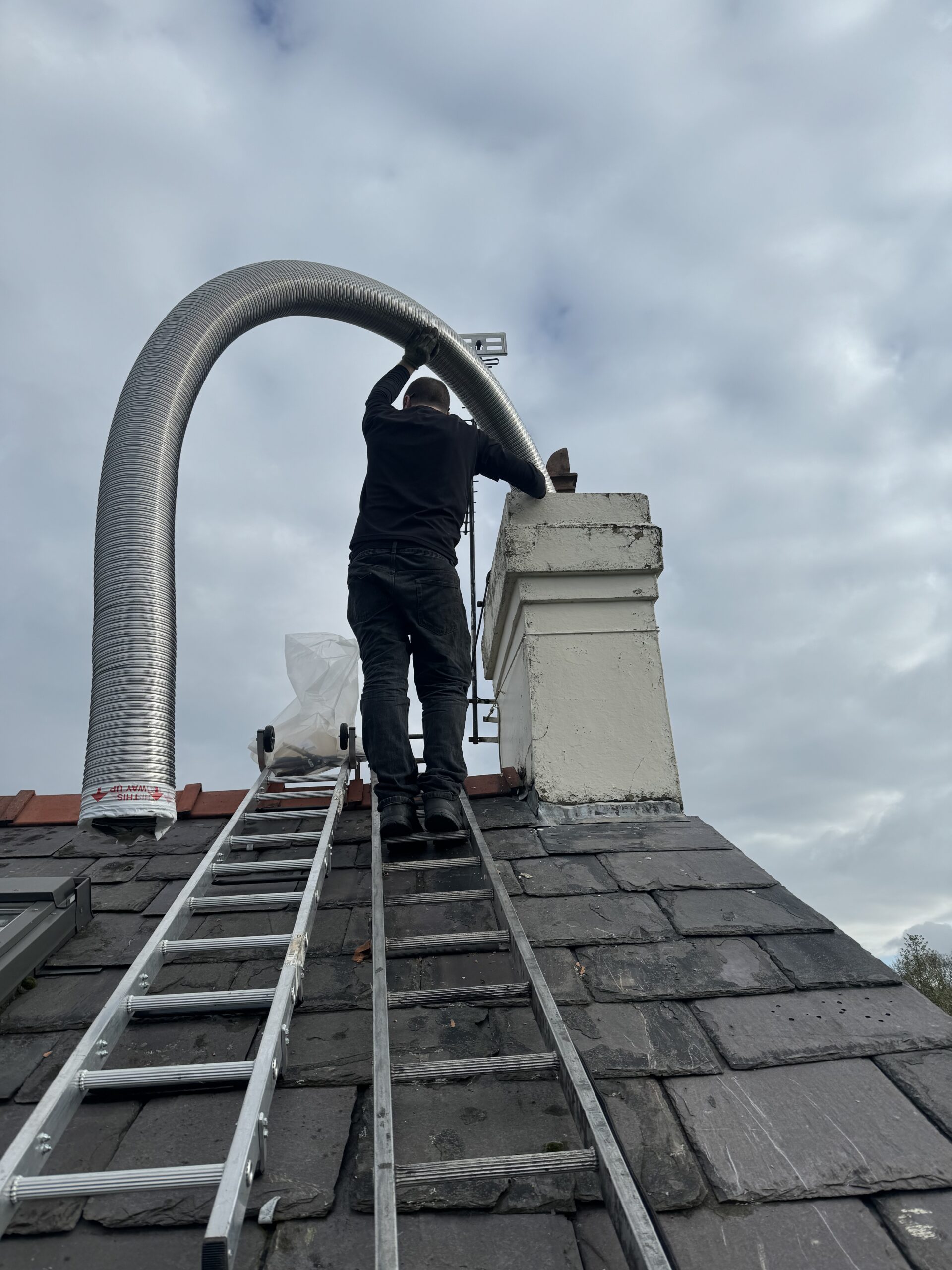 flue liner install cheshire sale and stockport